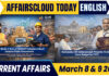 Current Affairs 8 & 9 March 2026
