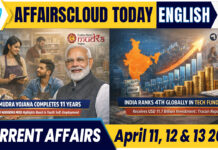 Current Affairs 11, 12 & 13 April 2026