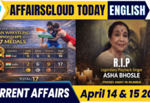 Current Affairs 14 & 15 April 2026