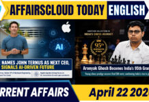 Current Affairs 22 April 2026