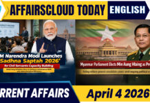 Current Affairs 4 April 2026