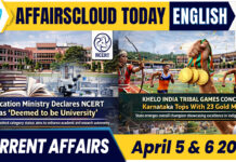 Current Affairs 5 & 6 April 2026