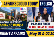 Current Affairs 1 & 2 May 2026