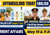 Current Affairs 10 & 11 May 2026