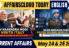 Current Affairs 24 & 25 May 2026