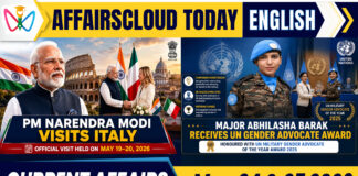 Current Affairs 24 & 25 May 2026