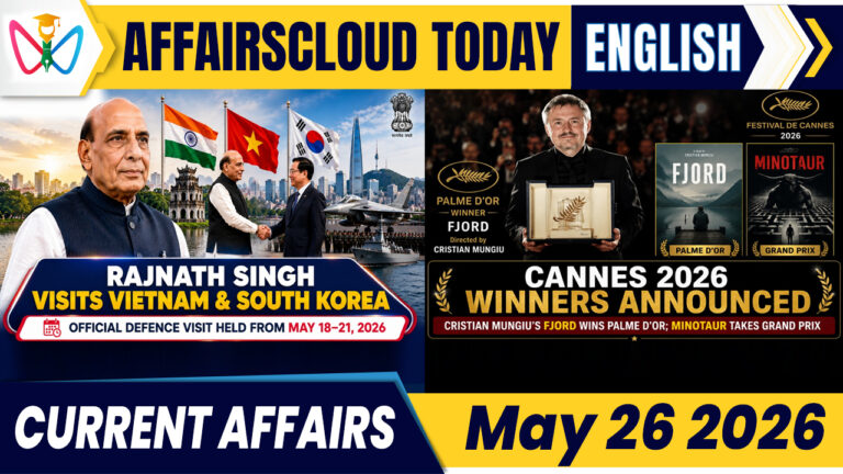 Current Affairs 26 May 2026