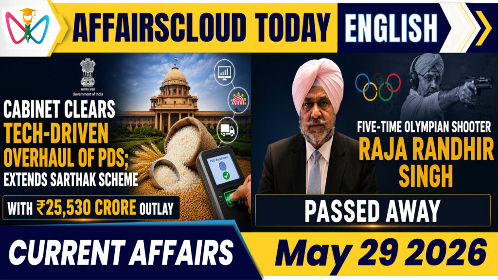 Current Affairs 29 May 2026 - State Naukri