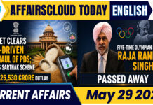 Current Affairs 29 May 2026