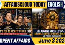 Current Affairs 3 June 2026