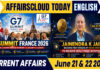 Current Affairs 21 & 22 June 2026