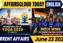 Current Affairs 23 June 2026