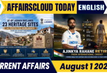 Current Affairs 1 August 2026