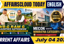 Current Affairs 4 July 2026