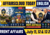 Current Affairs 11, 12 & 13 July 2026