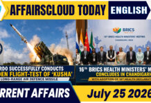 Current Affairs 25 July 2026