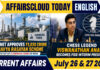 Current Affairs 26 & 27 July 2026