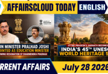 Current Affairs 28 July 2026