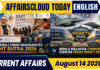 Current Affairs 14 August 2026