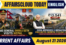 Current Affairs 21 August 2026