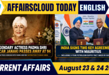 Current Affairs 23 & 24 August 2026