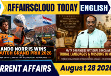 Current Affairs 28 August 2026