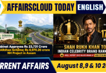 Current Affairs 8, 9 & 10 August 2026