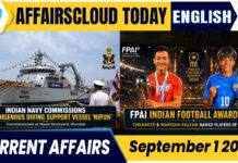 Current Affairs 1 September 2026