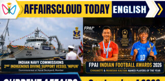 Current Affairs 1 September 2026
