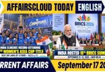 Current Affairs 17 September 2026