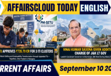 Current Affairs 10 September 2026