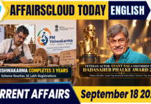 Current Affairs 18 September 2026