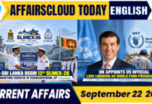 Current Affairs 22 September 2026