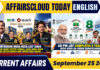 Current Affairs 25 September 2026
