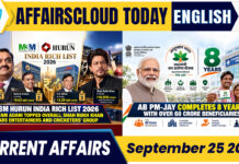 Current Affairs 25 September 2026