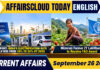 Current Affairs 26 September 2026