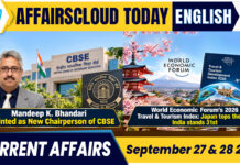 Current Affairs 27 & 28 September 2026