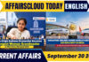 Current Affairs 30 September 2026