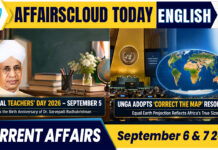 Current Affairs 6 & 7 September 2026