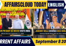 Current Affairs 8 September 2026