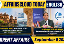 Current Affairs 9 September 2026
