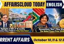 Current Affairs 10, 11 & 12 October 2026