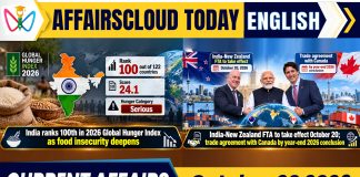Current Affairs 20 October 2026