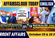 Current Affairs 25 & 26 October 2026