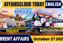 Current Affairs 27 October 2026