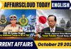 Current Affairs 29 October 2026
