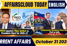Current Affairs 31 October 2026