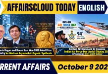 Current Affairs 9 October 2026