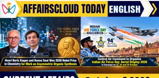 Current Affairs 9 October 2026