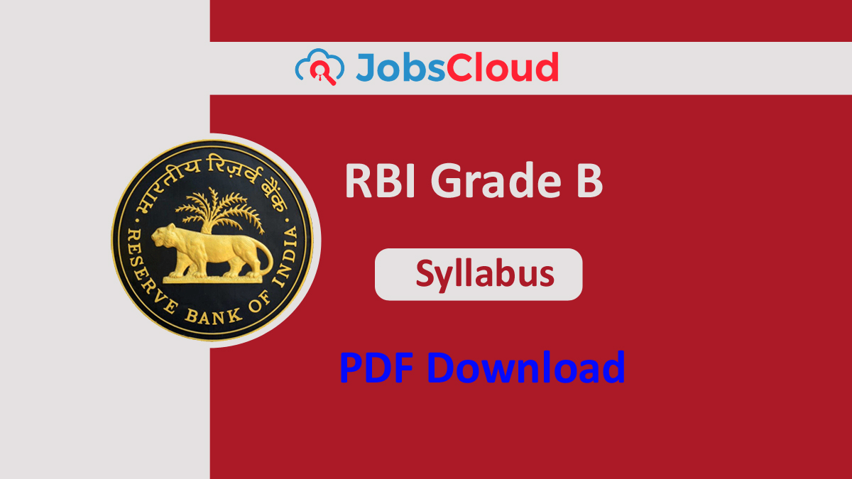 RBI Grade B 2024 - Syllabus & Exam Pattern | Download Syllabus PDF ...